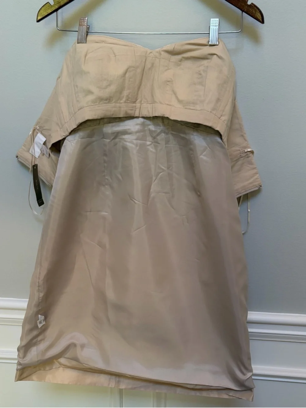 J. Crew Kristin Strapless Silk Taffeta Cocktail Dress Sz 8p